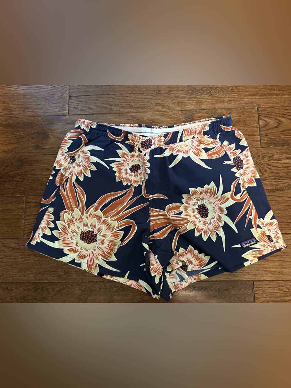 Patagonia Navy Floral Print Women's Shorts